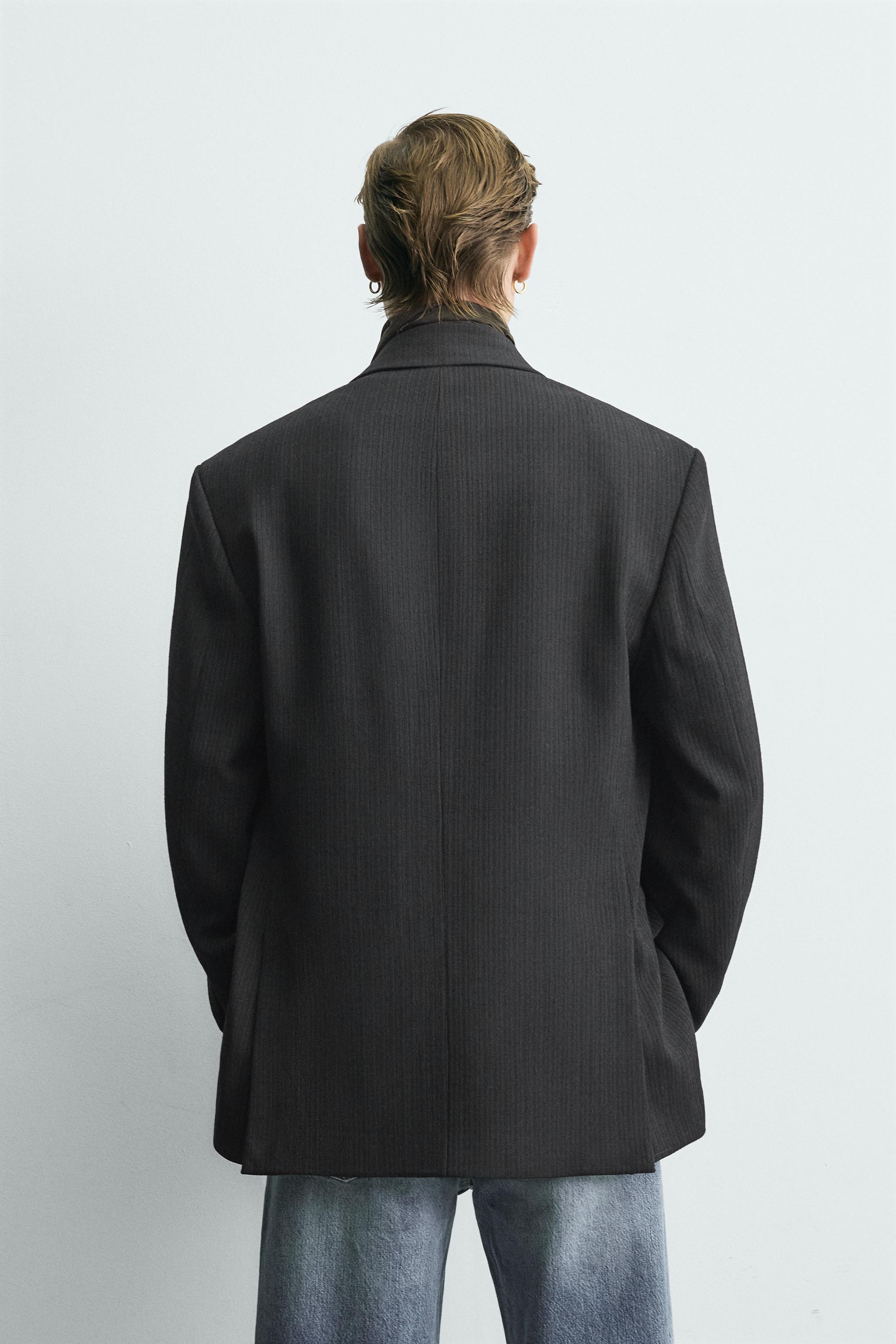 LIMITED EDITION DOUBLE BREASTED PINSTRIPE SUIT BLAZER